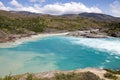 Confluence of Baker River and Nef River, Patagonia, Chile Royalty Free Stock Photo
