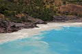 Confluence of Baker river and Neff river, Carretera Austral, Chile Royalty Free Stock Photo