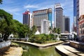 Confluence of the Klang and Gombak River. Royalty Free Stock Photo