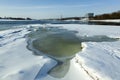 The Confluence of Neman And Neris Rivers In Kaunas Royalty Free Stock Photo