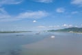 the confluence of Poyang lake and the Yangtze river