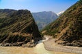 Confluence of Spat Gah and Indus rivers, Gilgit-Baltistan Pakistan Royalty Free Stock Photo