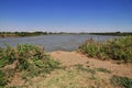 Confluence of White and Blue Nile rivers