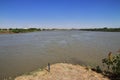 Confluence of White and Blue Nile rivers