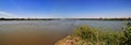 Confluence of White and Blue Nile rivers