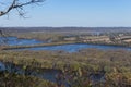 Confluence of Rivers at Wyalusing State Park Royalty Free Stock Photo