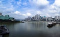 Scene of intersection of Chongqing two rivers