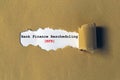 bank finance rescheduling on white paper Royalty Free Stock Photo