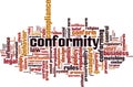 Conformity word cloud