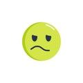 Confounded Face emoticon flat icon Royalty Free Stock Photo