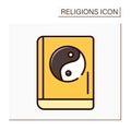 Confucianism color icon