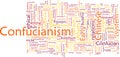 Confucianism word cloud Royalty Free Stock Photo