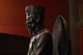 Confucius shrine statue in the Temple of Literature in Hanoi, Vietnam Royalty Free Stock Photo