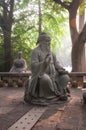 Confucius sitting statue Taiqing Palace Qingdao China Royalty Free Stock Photo