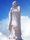 Confucius statue with sky background Royalty Free Stock Photo