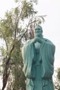 Confucius stone statue