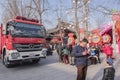 Confucius temple scenic area of the fire during the Spring Festival