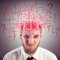 Confused brain Royalty Free Stock Photo