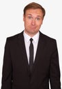 Confused businessman Royalty Free Stock Photo