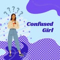 Confused Girl Illustration Instagram Posts