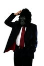 Confused Gorilla man Royalty Free Stock Photo