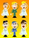 Confused health care worker, doctor, medic.