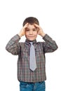 Confused kid boy Royalty Free Stock Photo