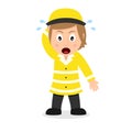 Confused Lollipop Lady Cartoon Character Royalty Free Stock Photo