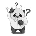 Confused Panda Royalty Free Stock Photo