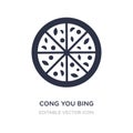 cong you bing icon on white background. Simple element illustration from Food and restaurant concept