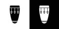 Conga drum icon linear logo isolated Royalty Free Stock Photo