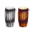 129_congas, darbuka Royalty Free Stock Photo