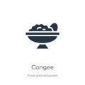 Congee icon vector. Trendy flat congee icon from food and restaurant collection isolated on white background. Vector illustration