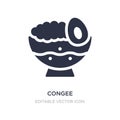 congee icon on white background. Simple element illustration from Food and restaurant concept