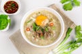 Congee with minced pork