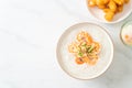 Congee with shrimps and fresh ginger Royalty Free Stock Photo