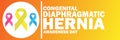 Congenital Diaphragmatic Hernia Awareness Day Royalty Free Stock Photo