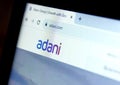 conglomerate Adani Group website Royalty Free Stock Photo