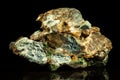 Conglomerate with malachite, quartz and cavansite