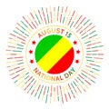 Congo national day badge.