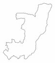 Congo outline map Royalty Free Stock Photo
