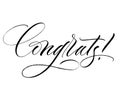 Congrats Lettering