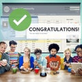 Congratulation Achievement Admiration Victory Concept Royalty Free Stock Photo