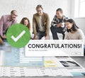 Congratulation Achievement Admiration Victory Concept Royalty Free Stock Photo