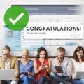 Congratulation Achievement Admiration Victory Concept Royalty Free Stock Photo