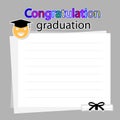 Congratulation graduation background