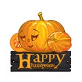 Congratulation with Happy Halloween Royalty Free Stock Photo