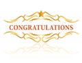 Congratulations Royalty Free Stock Photo