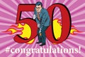 Congratulations 50 anniversary event celebration