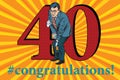 Congratulations 40 anniversary event celebration